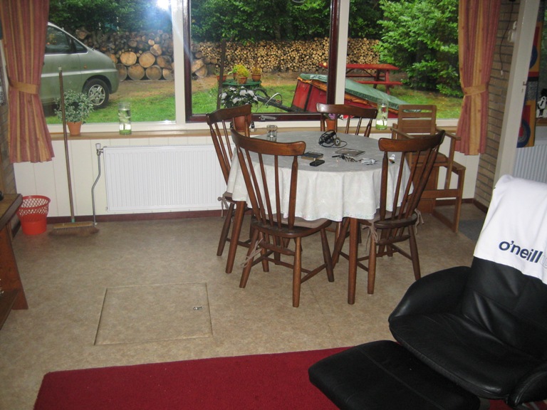 Radiatoren in woonkamer afgemonteerd