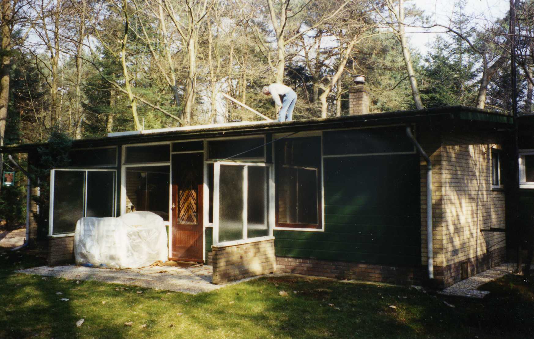 Materialen op dak zetten